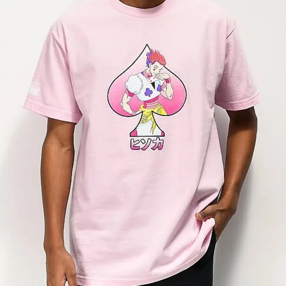 Hisoka Hunter x Hunter pink shirt
